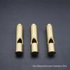 Brass Brushed Whistle: Outdoor Survival, Referee, Key Pendant Accessory