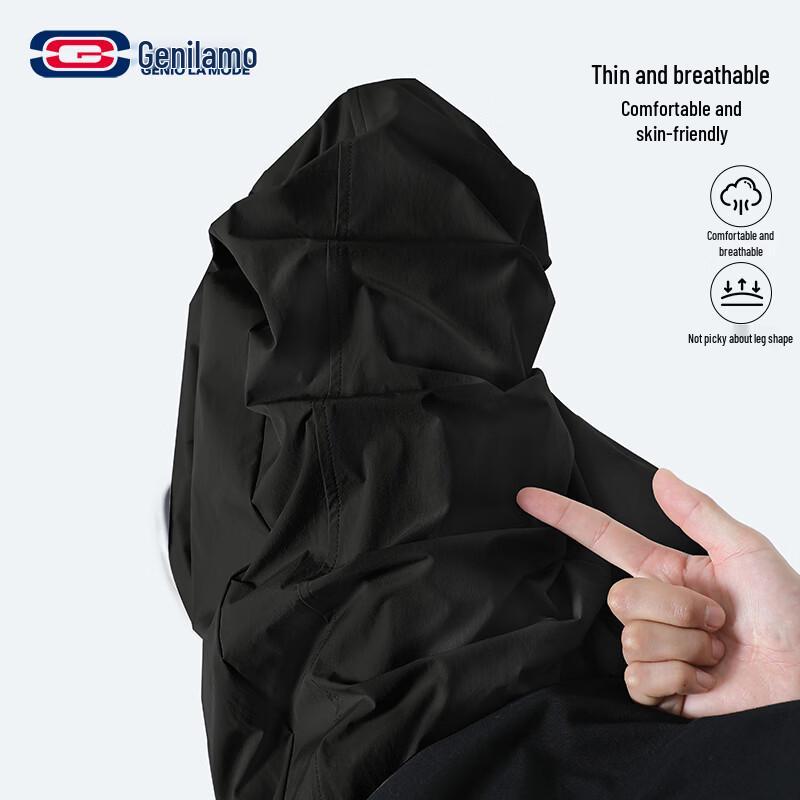 GENIOLAMODE Men s Loose Fit Straight-Leg Casual Outdoor Pants L