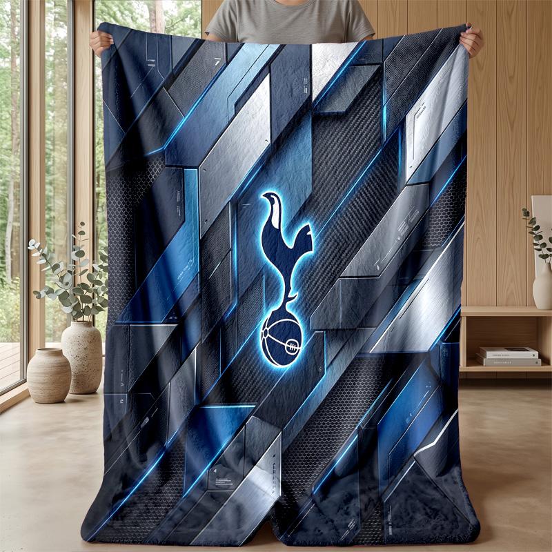Tottenham Hotspur Theme Blanket Soft Flannel Blanket Plush Throw Blanket Cozy Sofa Bed Blanket for Home Decor