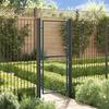 Galvanized Steel Mesh Garden Gate 100 X 200 Cm Grey