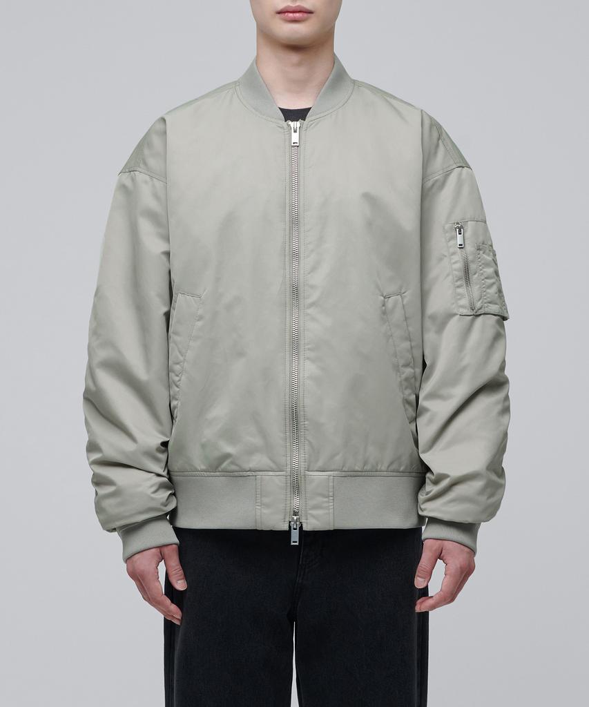 Musinsa Standard Oversized Ma-1 Bomber Jacket [Sand Grey]