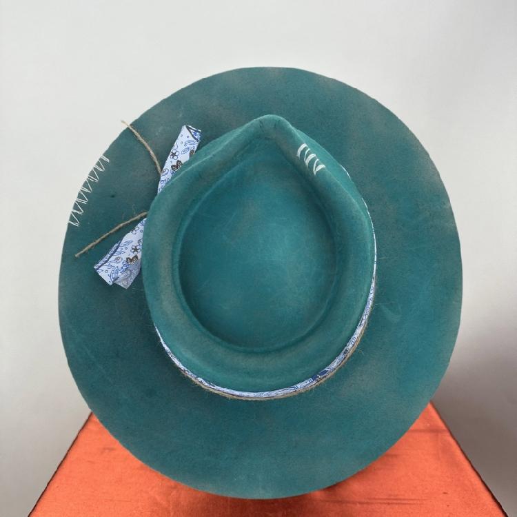 Wool Homburg Exotic Feather Wool Hat Gifts for Comedy Hat Wide Brimmed Unisex Wear for Gatherings Photo Props