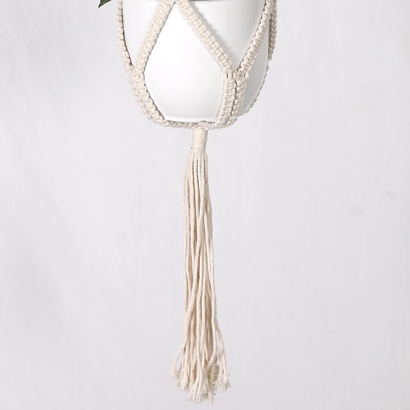 Creative Woven Cotton Plant Hanging Basket Set