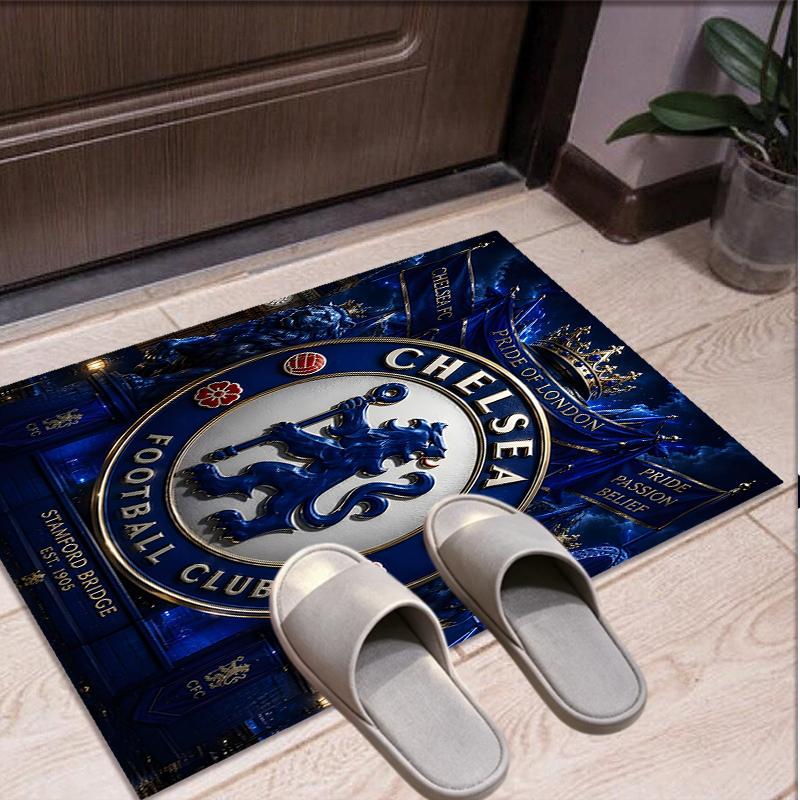 Chelsea F.C Pattern Rug, Indoor/Outdoor Mat, for Picnic, Gameroom, Bedroom, Office, Living Room, Home Decor Carpet, Birthday Gift