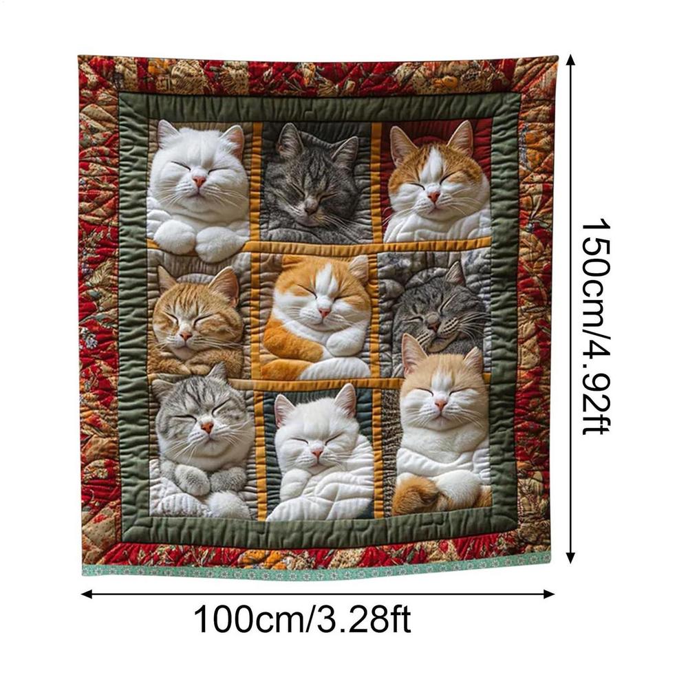 Throw Blanket Cat Lover's Plush Fleece Throw Blanket for Sofa Naps Office Breaks  Christmas DecorCozy Cat Lover's Plush Fleec