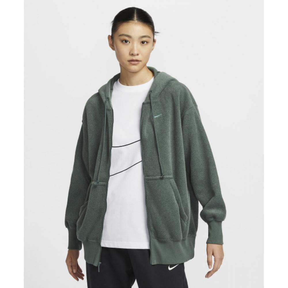 

Толстовка с капюшоном Nike SportsWear Phoenix Full Zip Zip Up W Vintage Green Fz1268 338 XS