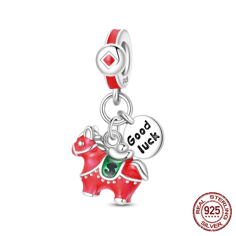 New In Original Charms Copper Love Glow-In-The-Dark Charms Beads Fits 3Mm Original Bracelet For Women Diy Fine Jewelry Gifts