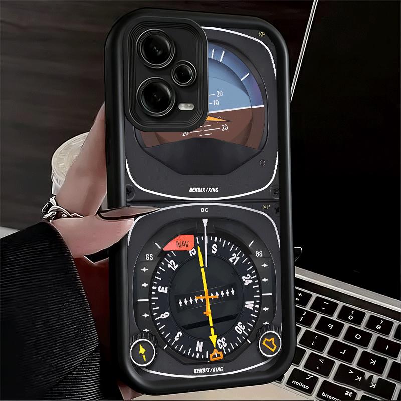 Phone Case for Xiaomi Redmi Note 15 14 13 Pro Plus Aircraft Instrument Cockpit Radar Shell 12S 11 11S 11T 5G 14S Soft Silicone F