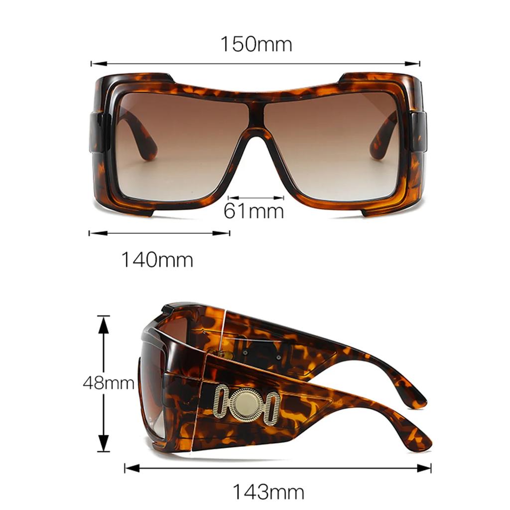 Fashion Square Vintage Sunglasses Men Women Retro UV400 Luxury Brand Designer Sun Glasses for Driving Fishing
