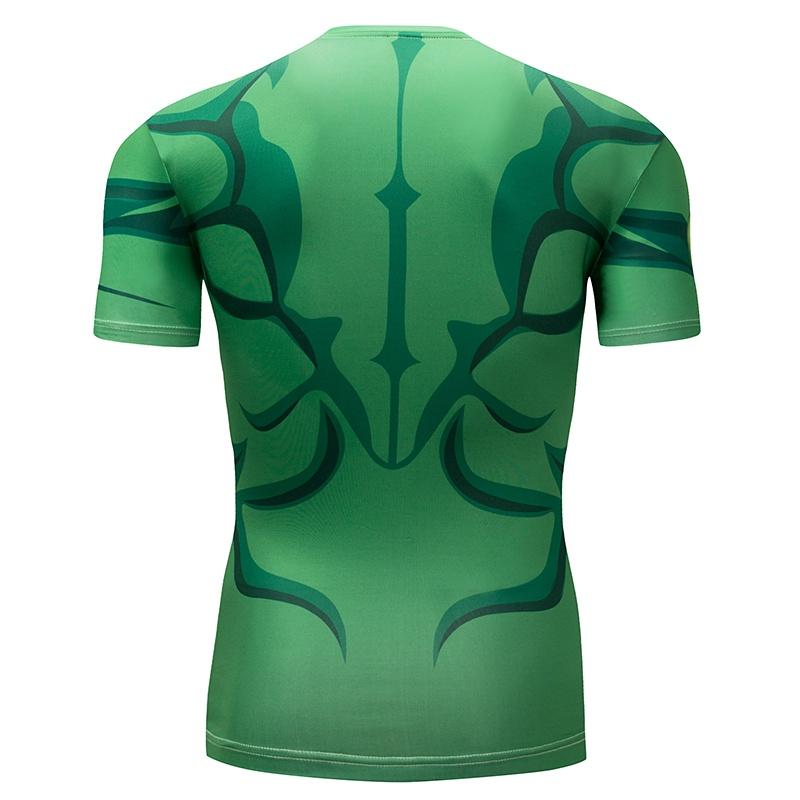 Costume Superhero Tshirt Short Sleeve Slim Fit Shirt Athletic Cycling Jersey