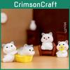 Adorable Resin Cat Figurines For Diy Miniature Gardens Cute Desk Decor