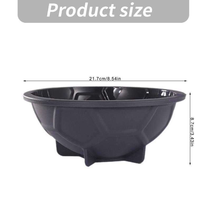 Football Soccer Shape Cake Molds Silicone Half Sphere Pan Nonstick Dome Baking Tool for Home, Party Cakes and Sports Theme Dessert