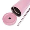 Stainless Steel Milk Tea Cup Lid With Straw Hole Bottle Cover Portable Straw Cup Accessories
