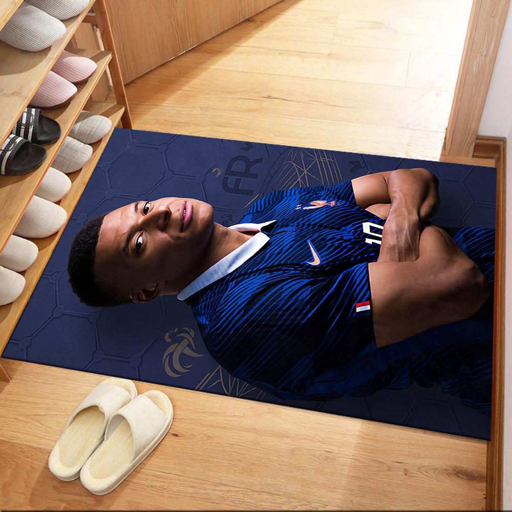 Mbappe 135 Floor Rug Office Rug Design for Kitchen Foyer Study Room Dining Room Antislip Carpet Decorate Offices Birthday/Christmas Gift