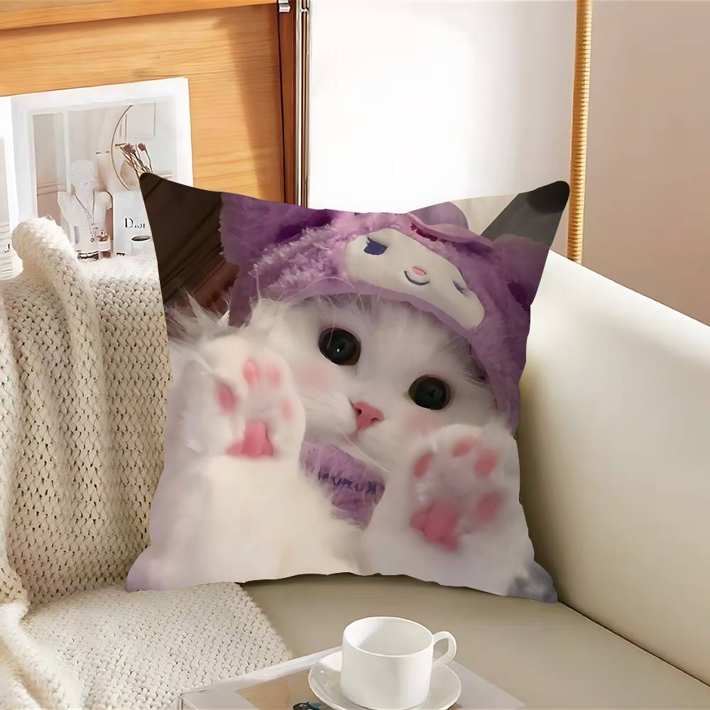 Funny Cat Pillow Cover For Bedroom Room And Living Room Sofa Decorative Cushion Cover
