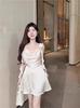 Summer Satin Slip Dress With High Waist And Sleeveless Design For Elegant Women