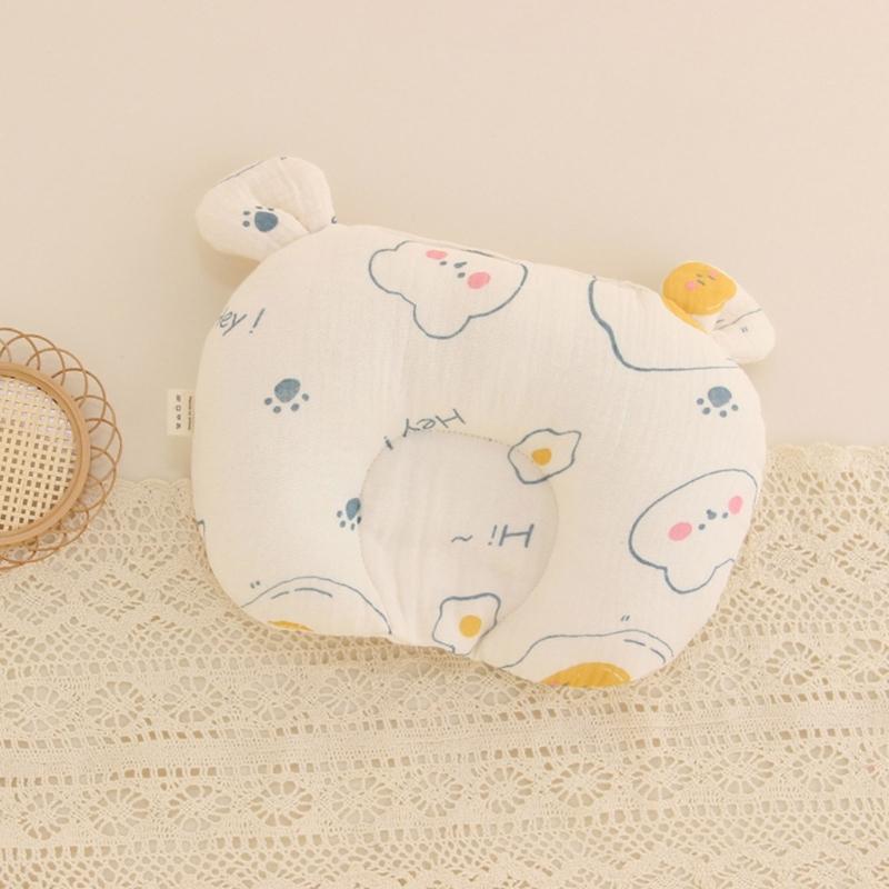 Bear Ear Baby Pillow Soothing & Calming Newborn Pillow Easy To Clean Pillow Exquisite Craftsmanship Pillow for Boy Girl