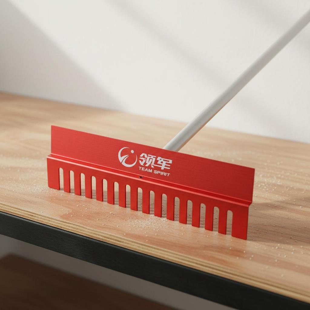 Long Jump Sand Rake Aluminum Alloy Toothed Edge Smoothing Board for Athletic,