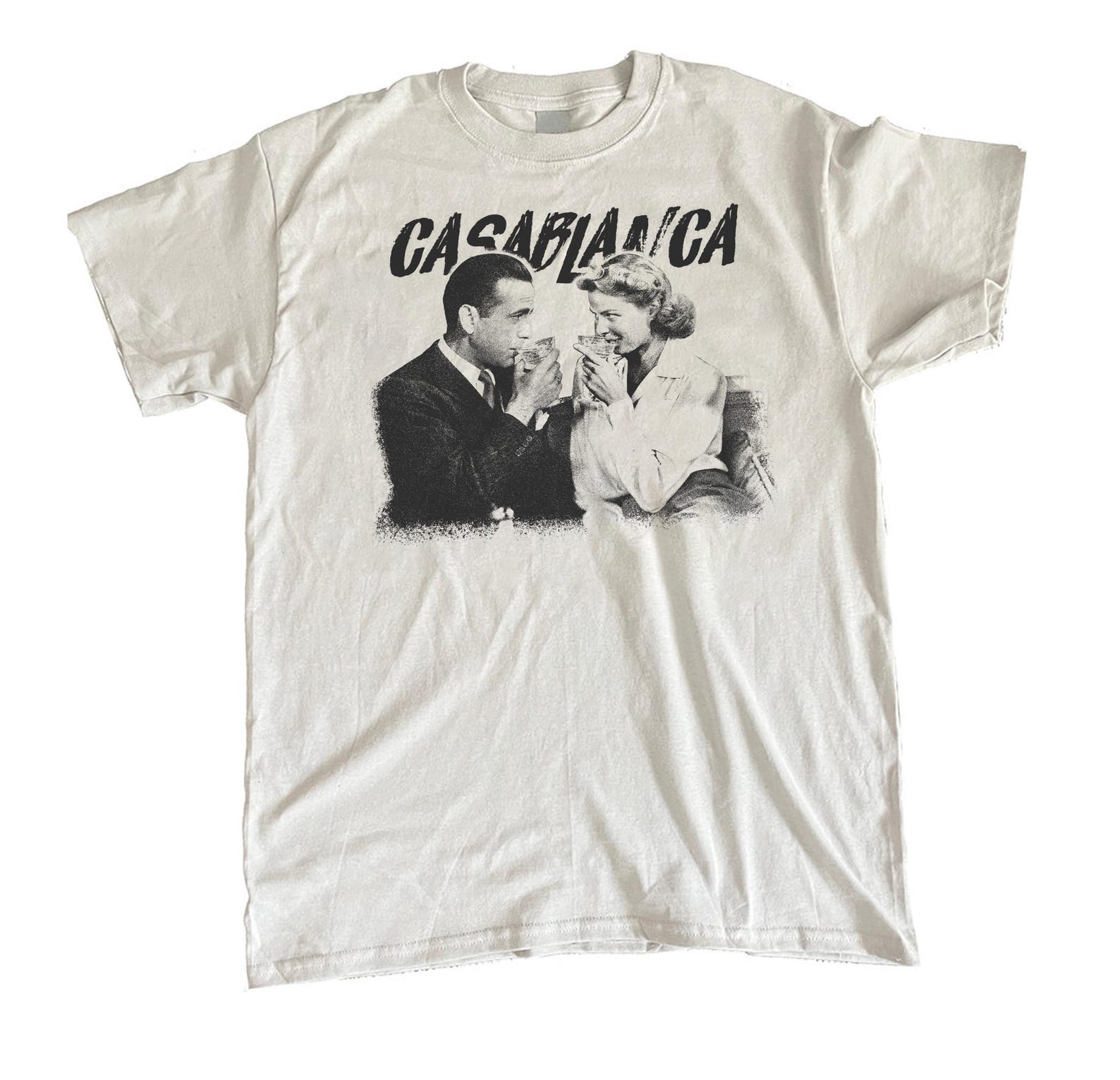 Casablanca Movie Shirt, Humphrey Bogart T-Shirt, Ingrid Bergman Tee, Classic Movie Shirt, Vintage Hollywood Graphic Tee, Gift for Film Fan 4XL