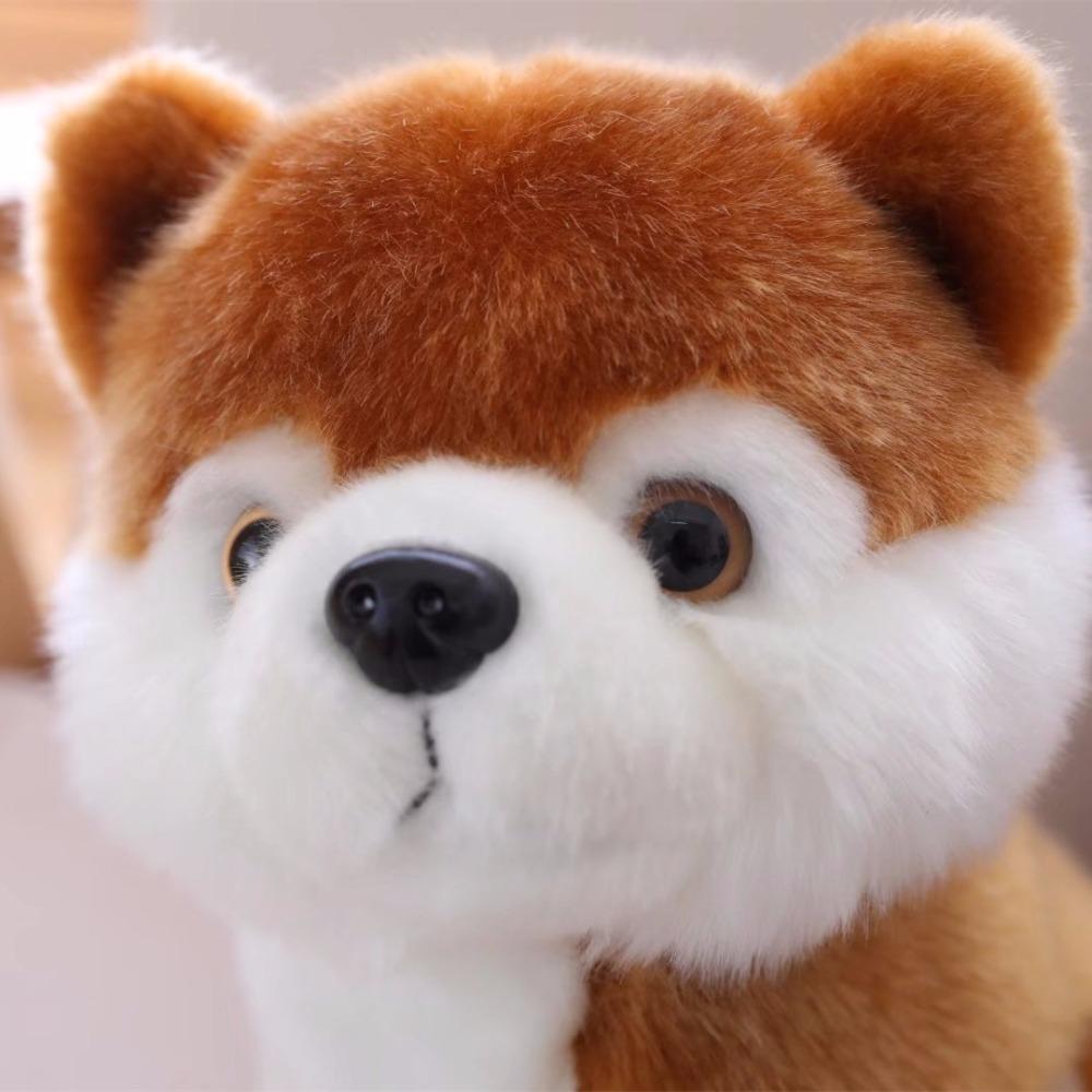 . 1 stk 23 cm Super Kawaii Hundeplysj Leke Søt Simulering Husky Hunde Plysj Leker Kosedyrdukke For K