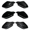 M Look Replacement Bright Black Side Mirror Cover Caps for BMW 5 7 I5 I7 Series G60 G61 G68 G70 M3/M5 Style G90 Left Hand Drive