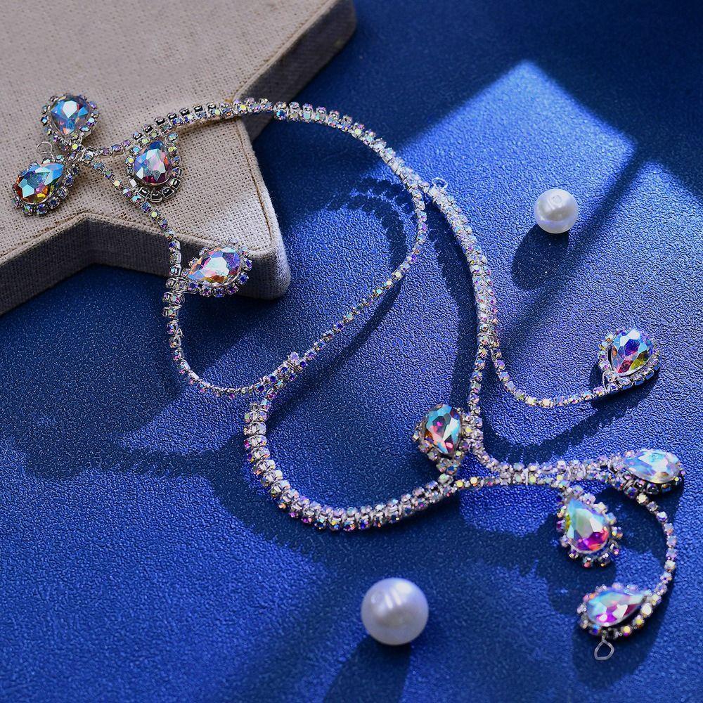 Luxury Rhinestone Wedding Headband Elegant Bridal Hair Accessory Geometric Shape Headwear Party