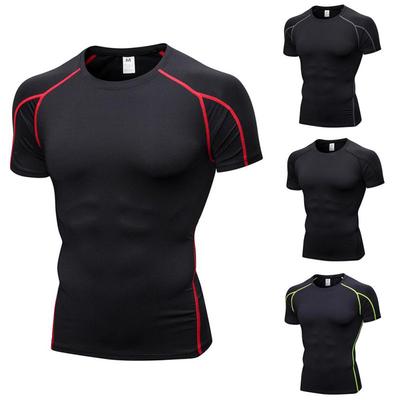 Herren-Fitness-T-Shirts, schnell trocknende, atmungsaktive Sportkleidung, Sommer-Männerhemden