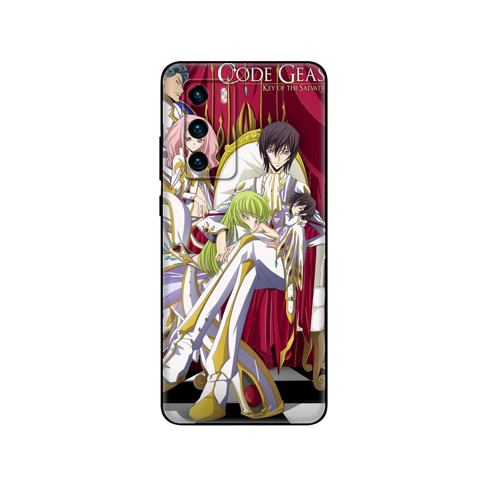 

Черный чехол из ТПУ для Huawei P30 Lite P30 Pro P40, чехол для Huawei P40 LITE EP Smart 2020, чехол японского аниме Code Geass huawei P30