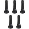 UGSHY 5 PCS Snap-in Tire Valve, TR414 Short Valve Stem, for Tubeless 0.45 Inches Rim Holes On Standard Vehicle Tires (Black)
