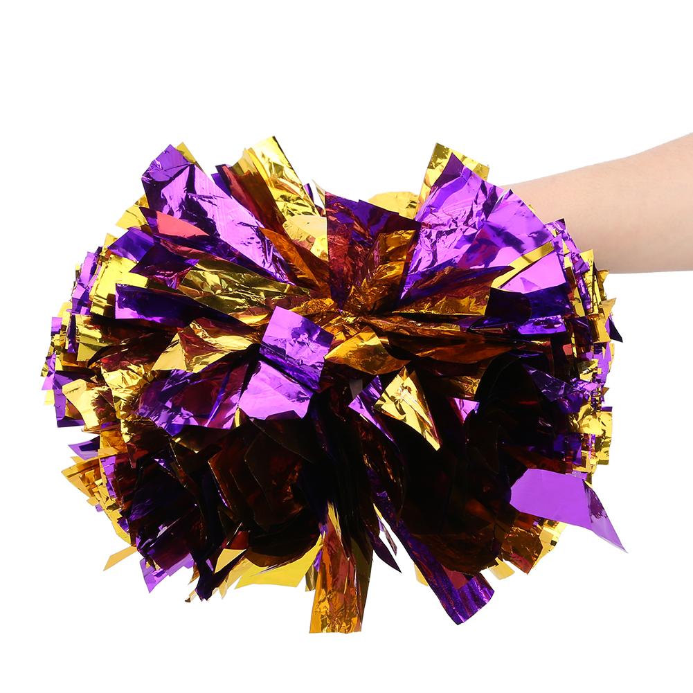 2 Stück Doppelkopf Cheerleading Tanz Pompoms Blume Ball für Sportspiel Zubehör