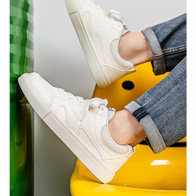 Men Shoes New Mesh Breathable Casual Shoes High-quality Versatile Casual Sneakers Height Increasing Soft Soled White Shoes