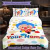 Personalized 3Pcs Bedding SetEl Payaso Plim Plim Custom Text Duvet Cover Pillowcase Set Bedroom Gift