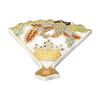 Kyo-yaki Kiyomizu-yaki Chopstick Rest, Multi, 5x4.5cm, Hozan Kiln, Suehiro, hfy012, Set (in wooden box), Phoenix, Shrimp, Taba-neshi, Gold Leaf,