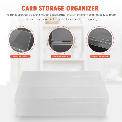 Aqevn 10-Piece Playing Card Box, Trading Card Case, Card Storage Organizer, Clear Card Case, for Gaming Cards, Plastic Storage Box