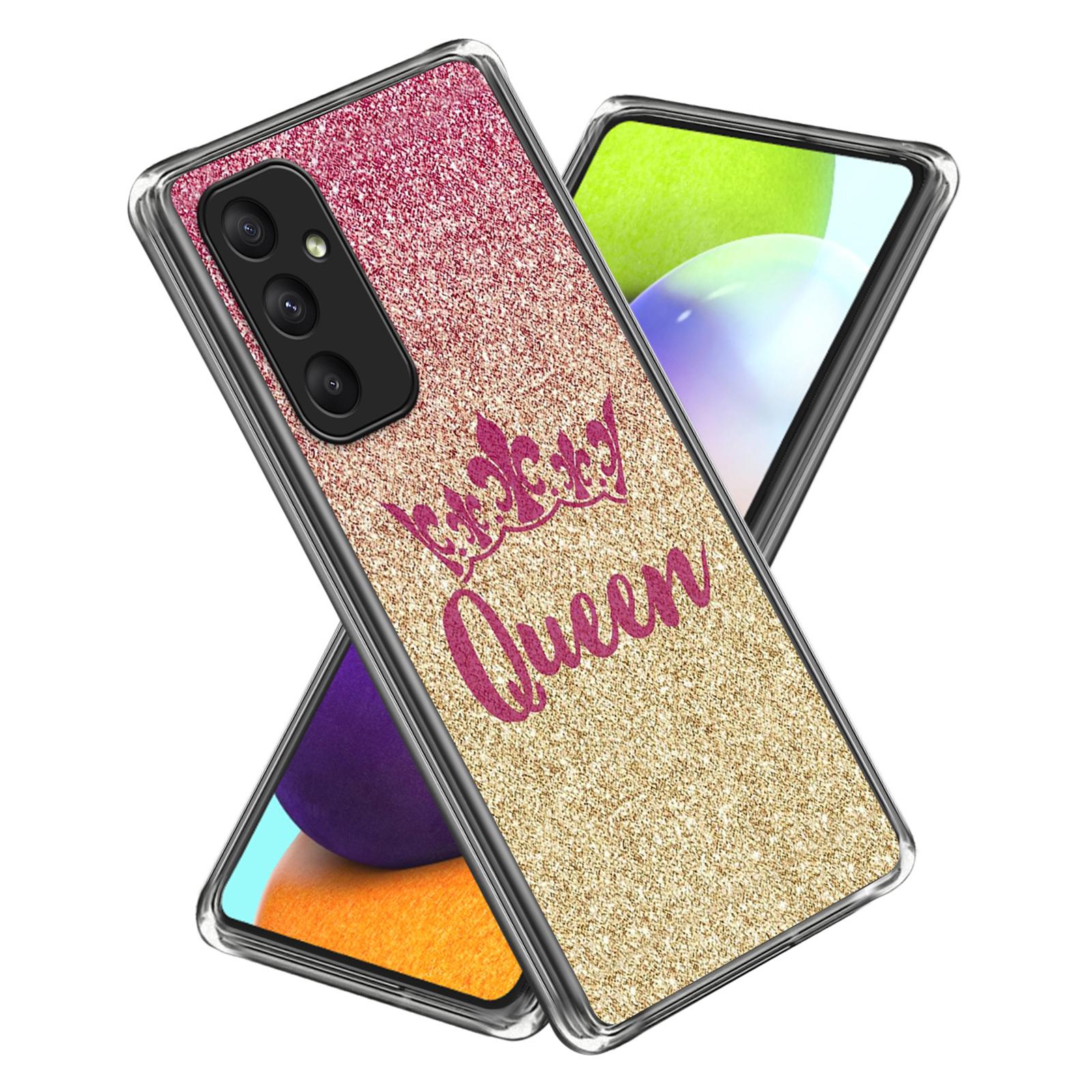 

For Samsung Galaxy A35 5G Case Pattern Printing TPU Phone Back Cover Shining Queen