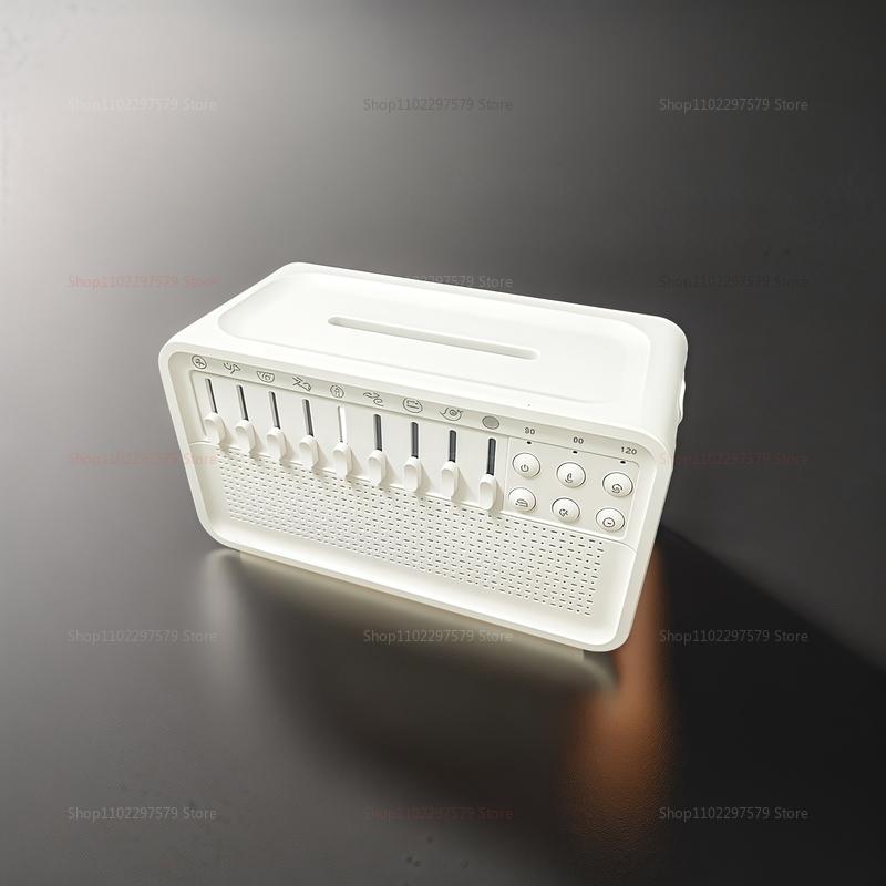 4 in 1 Bluetooth Lautsprecher Weißes Rauschen Schlaf Nachtlicht Luftbefeuchter All-in-One Maschine mit 8 Naturgeräuschen für entspannenden Schlaf und