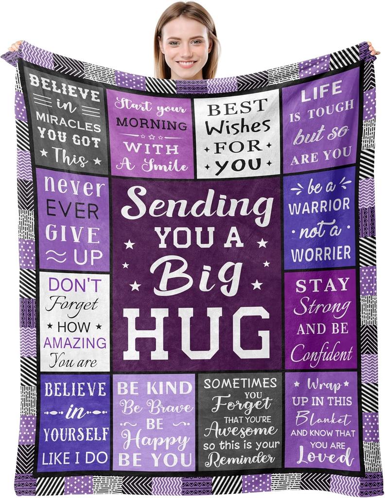 Basiole Recovery Throw Blanket for Men x Perfect Get Well Gift for Surgery Encouragement Sympathy Birthday Fathers Day Retiremen