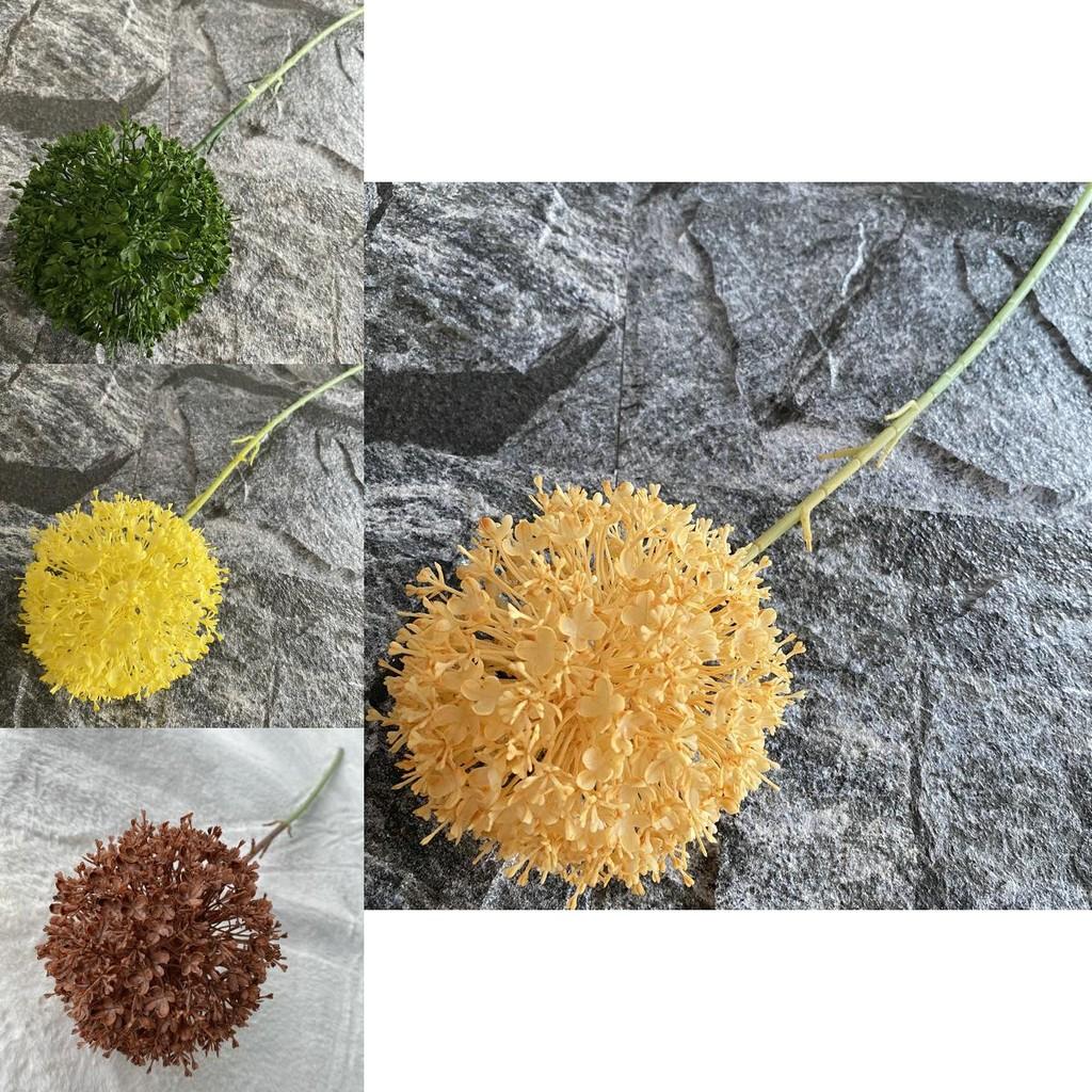 Plastic Allium Giganteum Wedding Decoration With Large Leaf Ball For Home And Event Decor