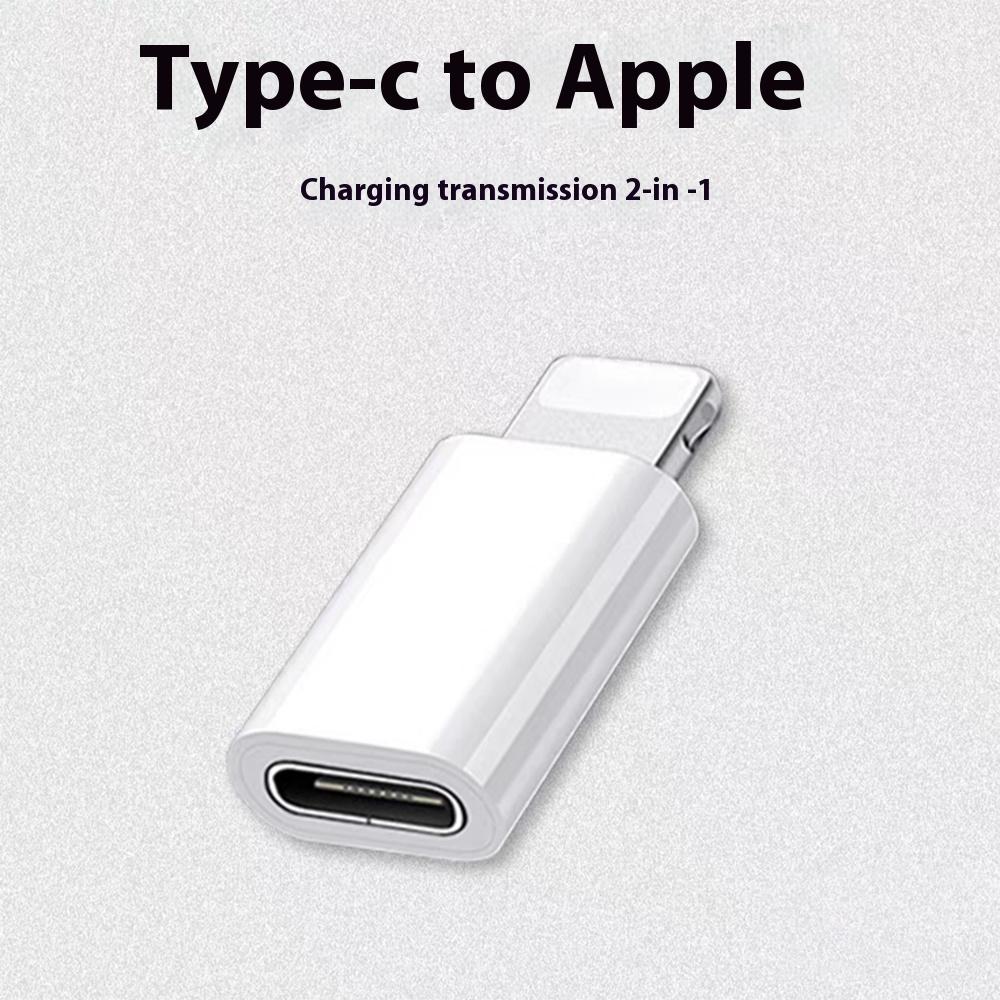 

Type-C Female to Lightning Male Adapter Support Charging Data Transfer As Shown A