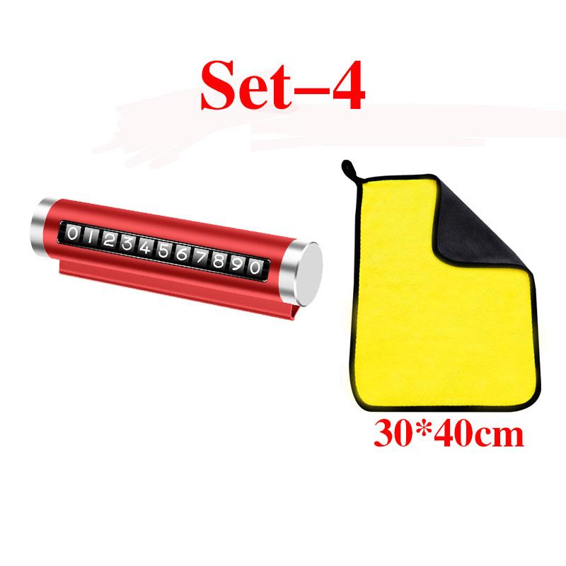 Universelle Metall Auto Temporäre Parkkarte Drehen Telefonnummernschild Aluminium Aufkleber Parkstopp im Autostyling Autozubehör