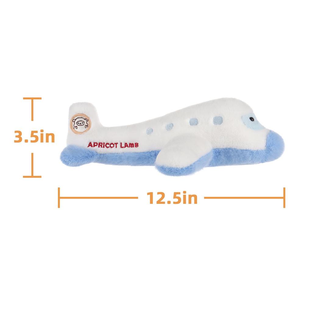 Apricot Lamb Comfort Plane Plush Toy, Soft and Cuddly, Fluffy Comfort Plane for Boys and Girls, 32cm