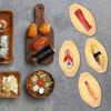 50 Peças Barquinhos de Servir de Madeira 12X6X3Cm Bétula Natural Bandeja Descartável para Petiscos Lanches Aperitivos Formato de Casamento