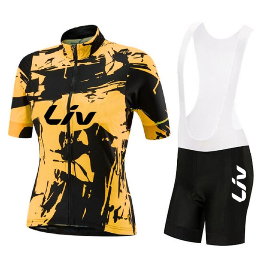 Women Short Sleeve 2026 Summer Breathable Cycling Suit Set Road Bike Jersey Set BIB Gel Shorts Sport Suit Female Bicycle Clothes MTB Dress