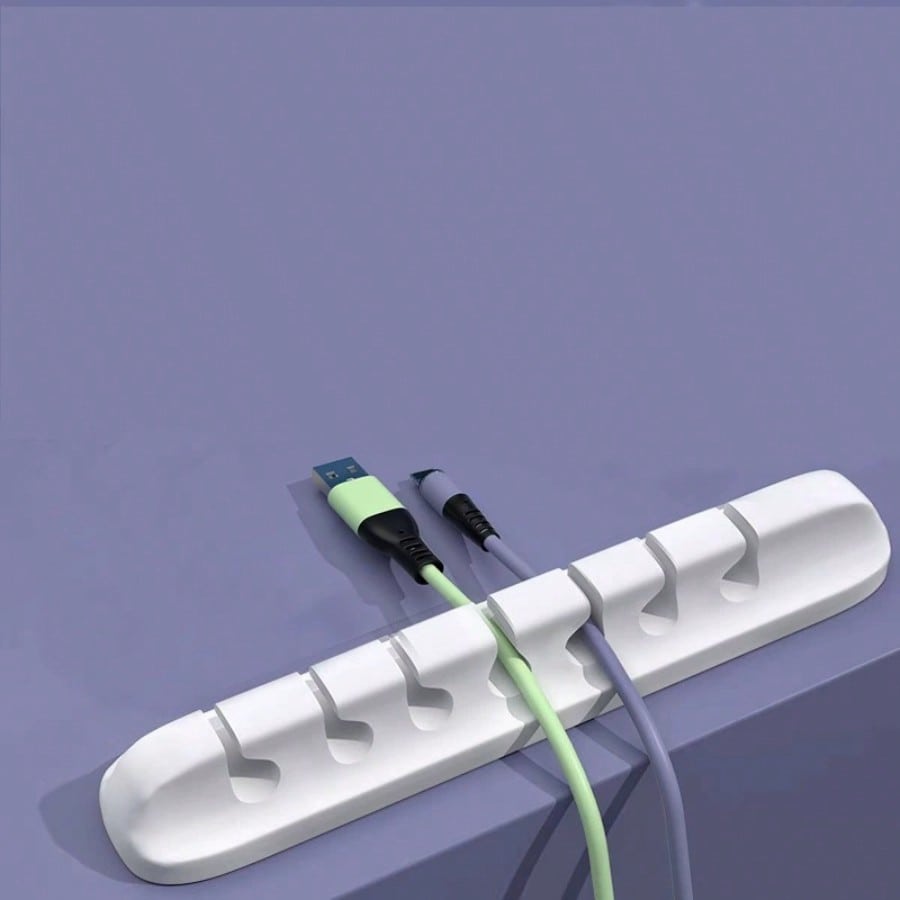

1pc Cable Management Organizer, Desktop Cable Winder, Earphone Cable Tidy Tool Multicolor