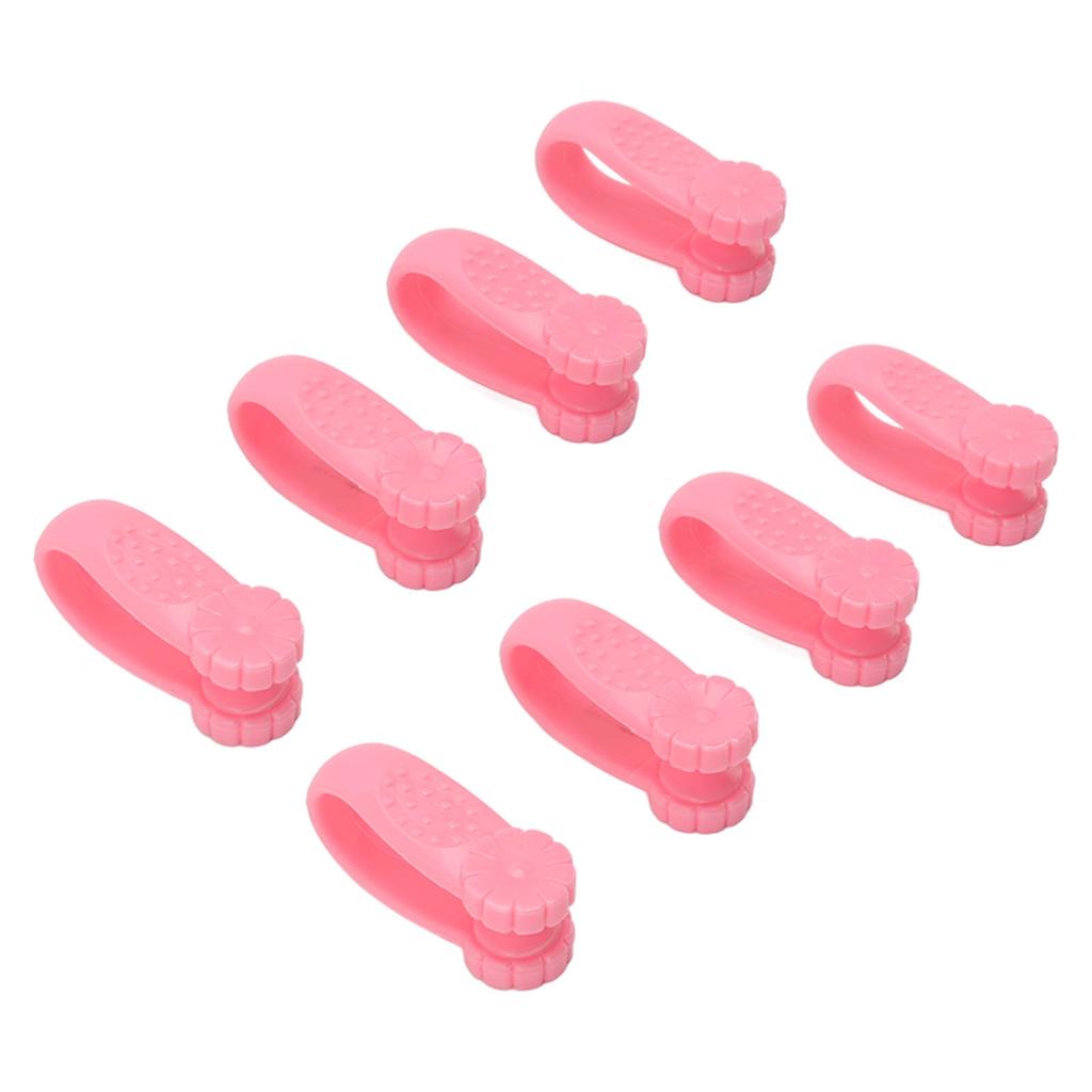 8PCS Hand Pressure Point Tool Plastic Hand Acupressure Clip for Between Thumb and Index Migraine