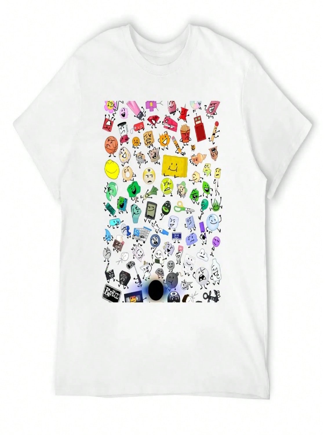BFB And TPOT Full Cast Print T-Shirt For A Boy Heavyweights unisexs Big And Tall T Shirts S разноцветный