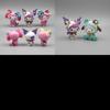 Cute Kuromi My Melody Figure Toy Playset Cake Topper For Diy Accessories
