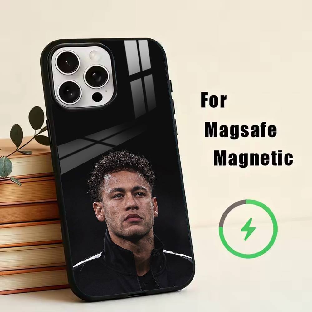 

N-Neymar Phone Case For iPhone17,16,15,14,13,12,11 Plus,Pro Magnetic with Magsafe Wireless Charging iPhone16PROMAX