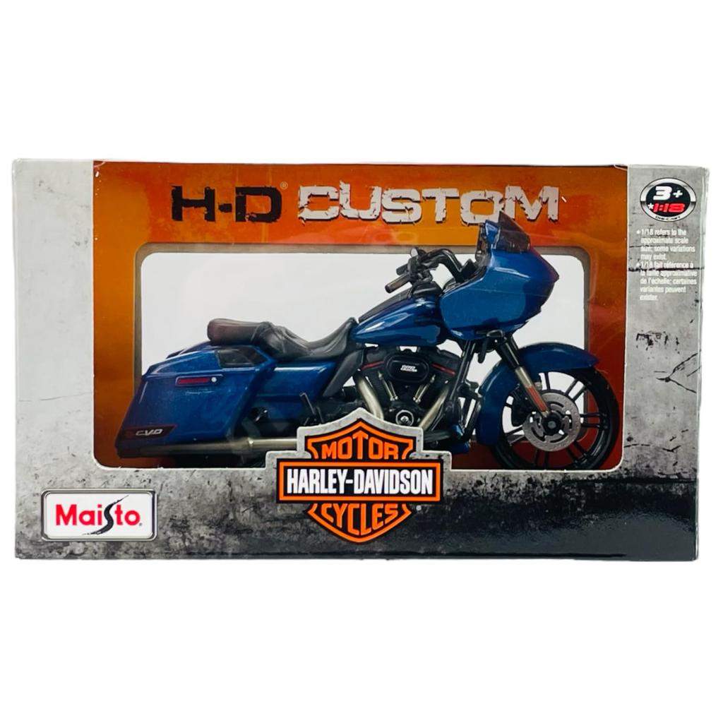 Maisto 1/18 Scale Harley-Davidson 2022 CVO Road Glide Blue Diecast Car/Motorcycle Finished Model 39360 (20-22938)