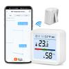 Tuya New WiFi Temperature and Humidity Sensor Smart Life Backlight Hygrometer Thermometer Sensor Google Home Assistant Alexa